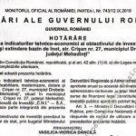 Hotărârea de Guvern cu privire la finanțarea Bazinului de înot din Drobeta Turnu Severin, publicată în Monitorul Oficial